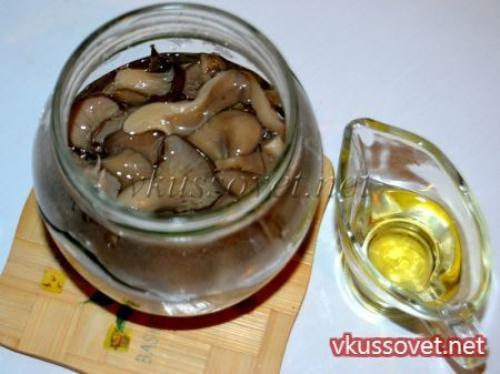 Маринованные грибы вешенки за сутки
