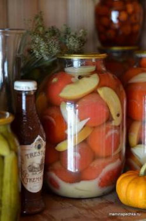 Помидоры с горчицей под железную крышку. Пошаговый фото-рецепт приготовления: