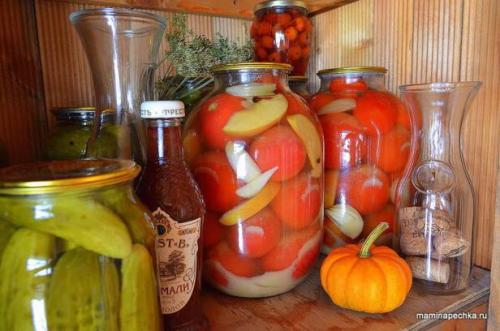 Помидоры с горчицей под железную крышку. Пошаговый фото-рецепт приготовления: