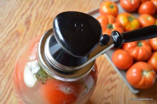 Помидоры с горчицей под железную крышку. Пошаговый фото-рецепт приготовления: