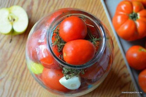 Помидоры с горчицей под железную крышку. Пошаговый фото-рецепт приготовления: