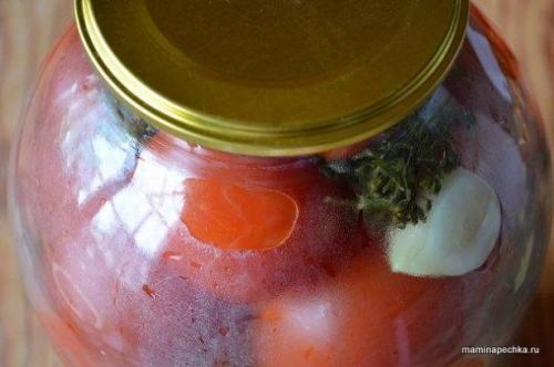 Помидоры с горчицей под железную крышку. Пошаговый фото-рецепт приготовления: