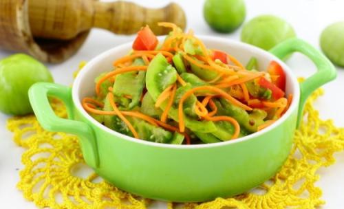 Зеленые помидоры по-корейски на зиму — самые вкусные рецепты, пальчики оближешь!