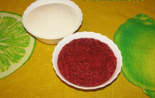 Как протёртая клюква влияет на вкус морса. Клюква с сахаром на зиму без варки