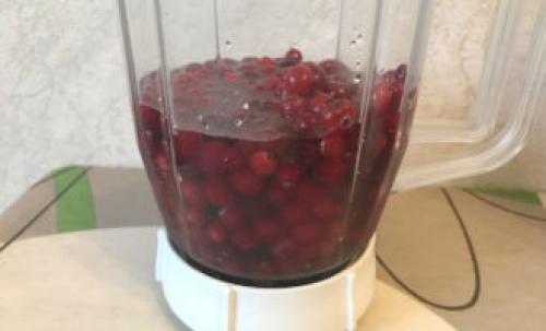 Как долго находиться клюква в блендере, чтобы получить нужную консистенцию. Клюквенный морс из свежих ягод без варки