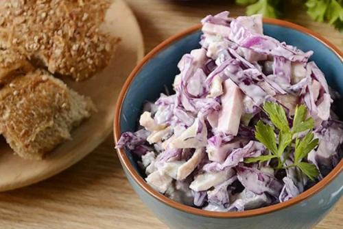 Как правильно нарезать капусту краснокочанную на куски. 20 ярких салатов из краснокочанной капусты