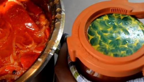 Лечо рецепт с томатным соком. Пальчики оближешь