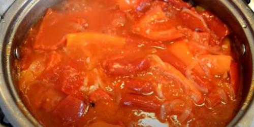 Лечо рецепт с томатным соком. Пальчики оближешь