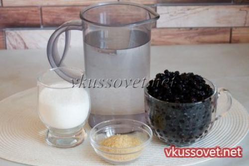 Желе из черники без сахара. Желе из замороженной черники