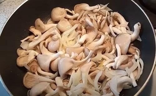 Жареные вешенки. Вешенки с луком, жареные на сковороде — 6 вкусных рецептов