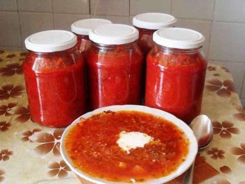 Борщевая заправка с томатной пастой – очень вкусный рецепт
