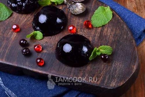 Желе из черники с желатином на зиму. Процесс приготовления