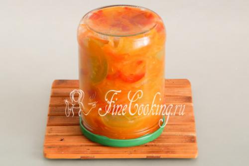 Салат из зеленых помидоров на зиму: рецепты без стерилизации 18 Салат из зеленых помидоров на зиму: рецепты без стерилизации 18