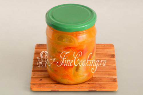 Салат из зеленых помидоров на зиму: рецепты без стерилизации 17 Салат из зеленых помидоров на зиму: рецепты без стерилизации 17