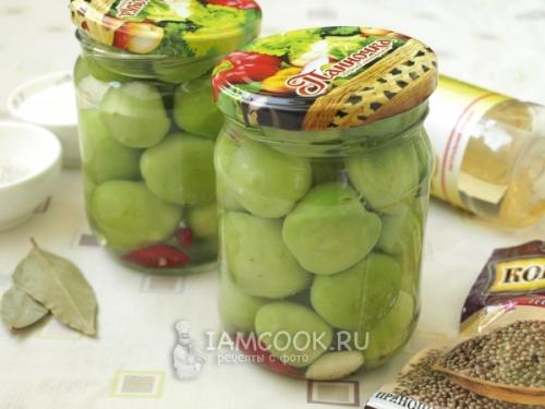 Зеленые помидоры на зиму: как мариновать с чесноком 13