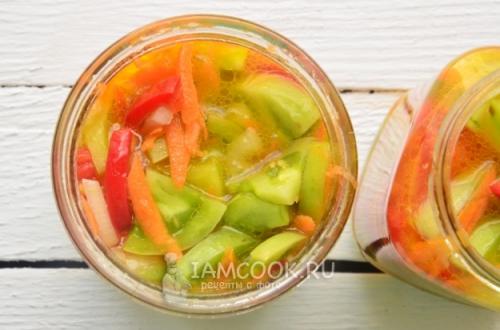 Салат с зелёных помидоров и чеснока: быстрый и вкусный рецепт 07 Салат с зелёных помидоров и чеснока: быстрый и вкусный рецепт 07