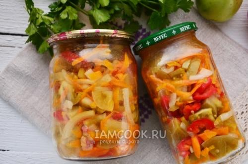 Салат с зелёных помидоров и чеснока: быстрый и вкусный рецепт 09 Салат с зелёных помидоров и чеснока: быстрый и вкусный рецепт 09