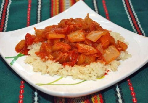 Лечо из баклажан на сковороде. Лечо из обжаренных баклажанов без уксуса