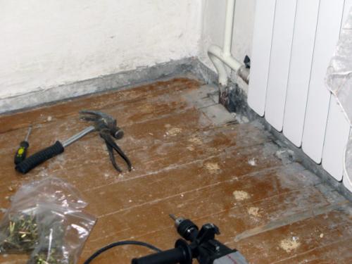 Удаление старого пола